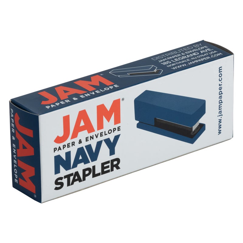 JAM PAPER Modern Desk Stapler - Navy Blue - Sold Individually - Image 5